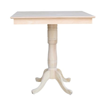 International Concepts 36 in. x 36 in. Square Top Pedestal Table - 41.1 in.H K-3636TP-30P-6B-2